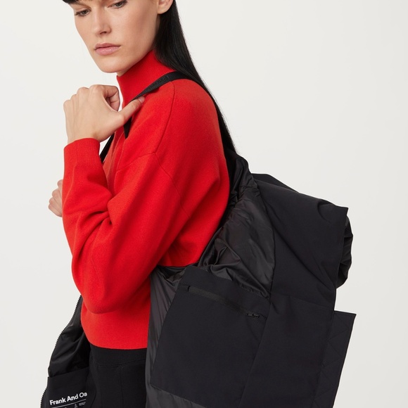 Frank And Oak The Highland Long Puffer Coat in Black Size MM - Picture 3 of 3